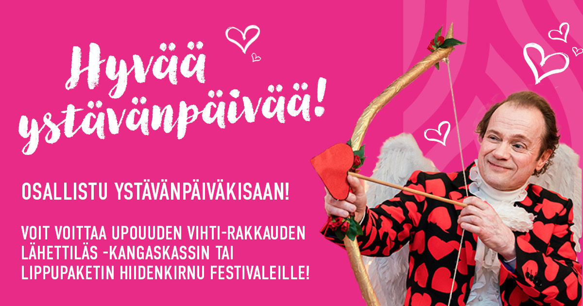 Ystävänpäiväkampanjan banneri