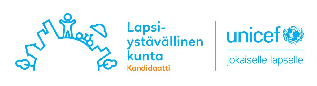 Unicefin Lapsiystävällinen kunta -mallin kandidaattilogo